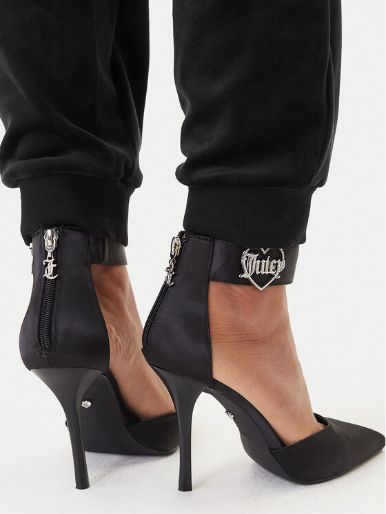 Juicy Couture Juicy Couture Teplákové kalhoty JCBBJ225802 Černá Slim Fit