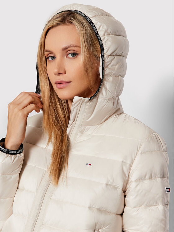 Tommy Jeans Tommy Jeans Giubbotto invernale Quilted DW0DW09350 Beige Relaxed Fit