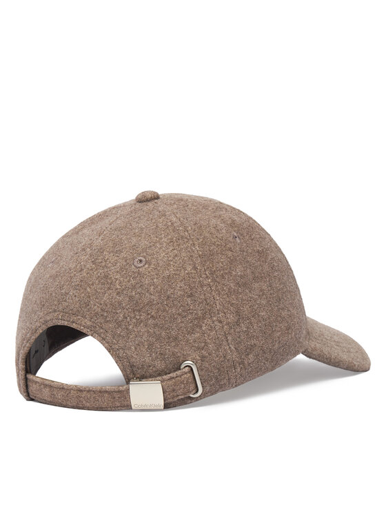 Calvin Klein Calvin Klein Καπέλο Jockey Embroidered Titlecase Logo Felt LV04D5131G Καφέ