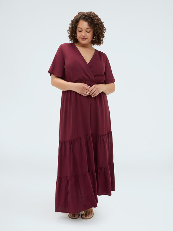 Fiorella Rubino Fiorella Rubino Sukienka wieczorowa 7026T001877N036 Bordowy A-Line Fit