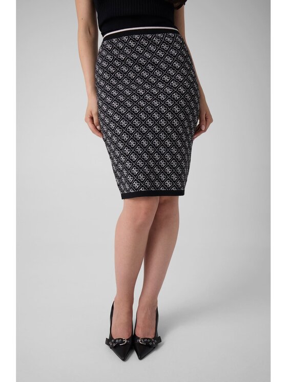 Guess Guess Spódnica mini 179008 Czarny