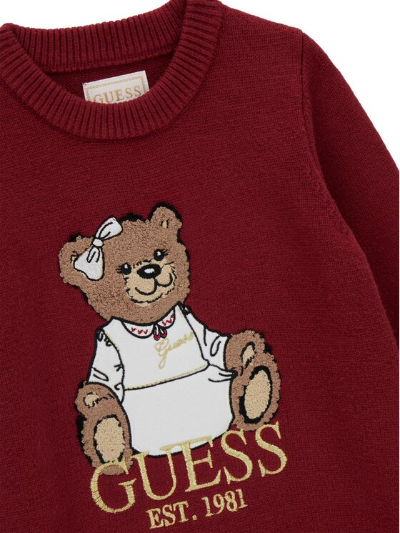 Guess Guess Трикотажна сукня K6BK08 Z1308 Червоний Regular Fit
