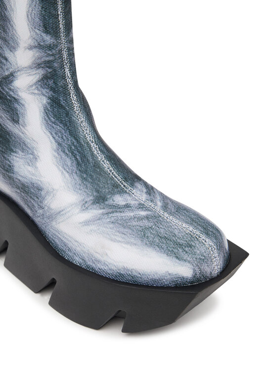 United Nude United Nude Škornji Bull Canvas LO 110231006202 Srebrna