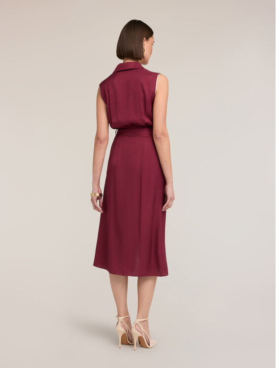 Motivi Motivi Vestito da giorno 701WQ003666N036 Bordeaux Regular Fit