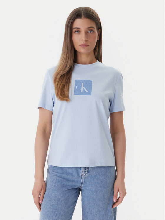 Calvin Klein Jeans Tricou LV047F819G Albastru Classic Fit
