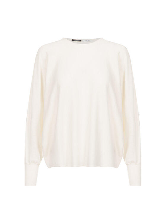 Deni Cler Milano Deni Cler Milano Sweter T-DC-S450-F5-90-11-1 Kremowy Regular Fit