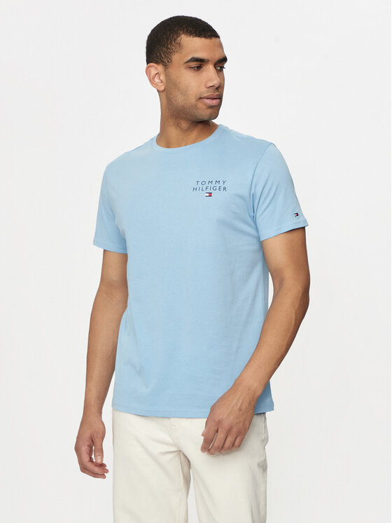 Férfi Póló Tommy Hilfiger, Méret: S, Kék, Logo UM0UM02916
