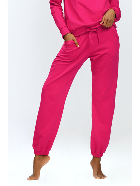 DKaren Sport DKaren Sport Spodnie dresowe Wenezja Czerwony Slim Fit