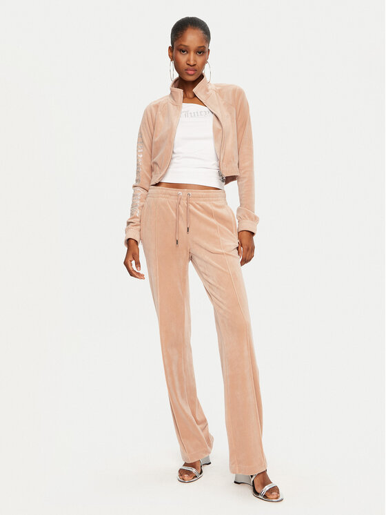 Juicy Couture Juicy Couture Mikina Tasha JCWCT24305 Béžová Slim Fit