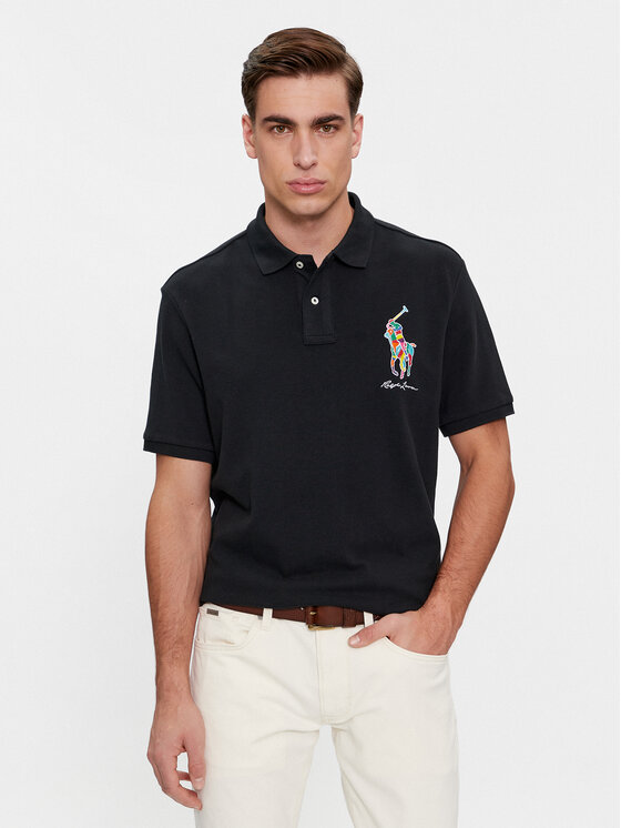 Poloshirt Polo Ralph Lauren, Größe M Schwarz 710926413003
