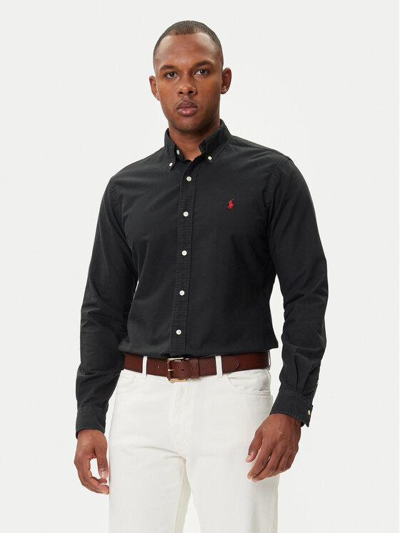 Polo Ralph Lauren Polo Ralph Lauren Cămașă Bsr 710772290 Negru Custom Fit