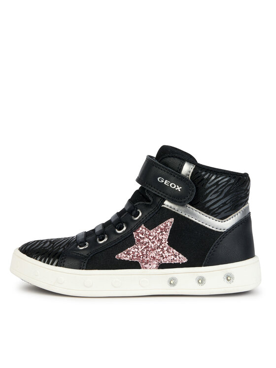 Geox Geox Tenisice J Skylin Girl J368WG 0BJDH C9231 DD Crna