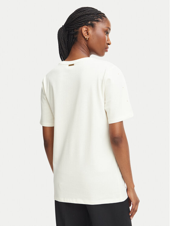 MICHAEL Michael Kors MICHAEL Michael Kors T-Shirt MT6524Y97J Kremowy Regular Fit
