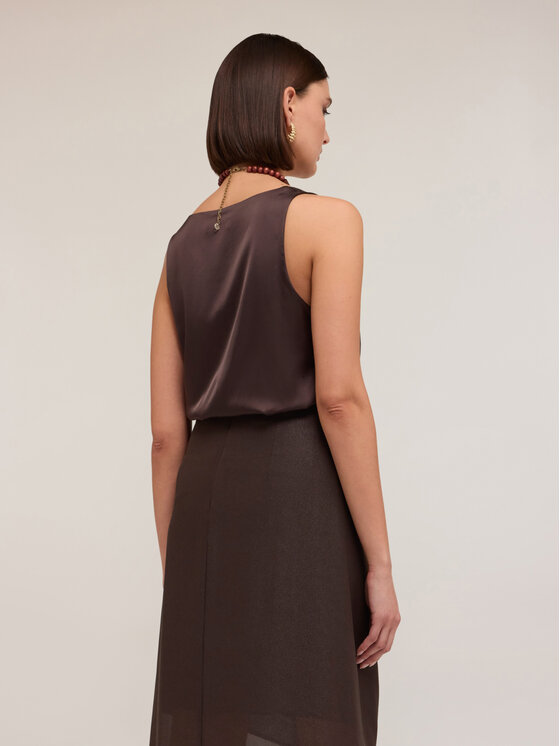 Motivi Motivi Koszula D725Q000442N022 Brązowy Regular Fit