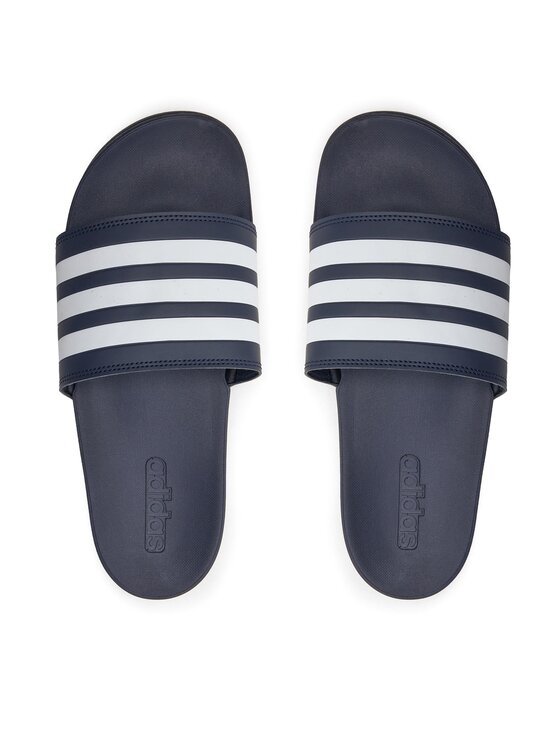 Blue adidas slippers discount