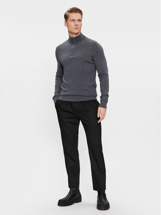 Calvin Klein Calvin Klein Megztinis K10K110421 Pilka Regular Fit