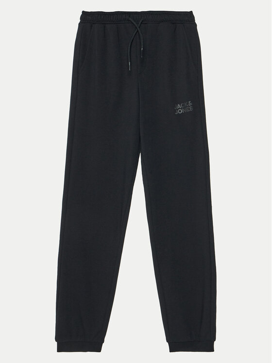 Jack&Jones Junior Teplákové nohavice 12179798 Čierna Regular Fit