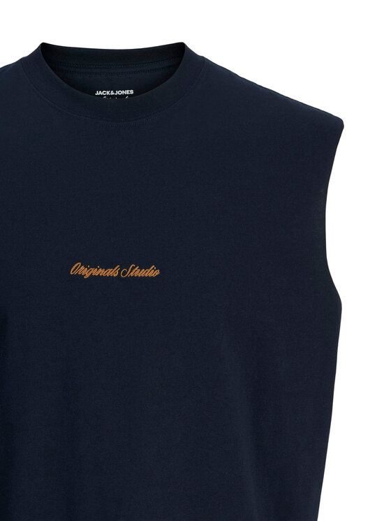 Jack & Jones Jack & Jones Tank top Norrebro Emb 12292009 Σκούρο μπλε Regular Fit
