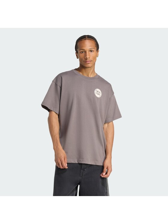 adidas adidas T-Shirt 156501 Brązowy Oversize