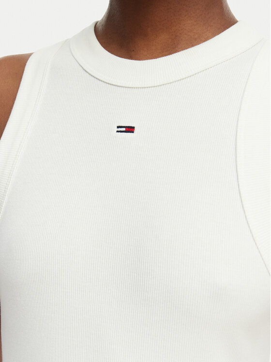 Tommy Jeans Tommy Jeans Vasarinė suknelė DW0DW22593 Kreminė Regular Fit