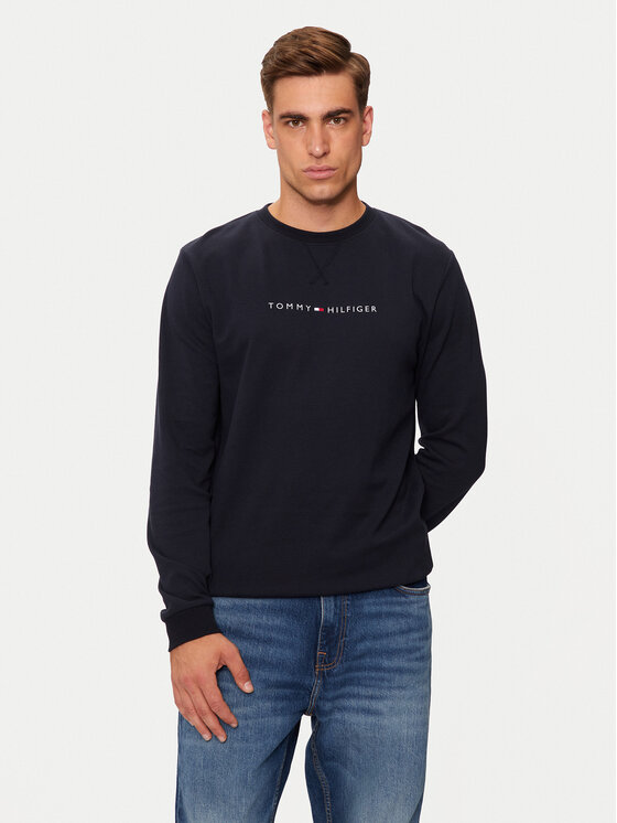 Tommy Hilfiger Džemperis ar kapuci UM0UM03346 Tumši zils Regular Fit