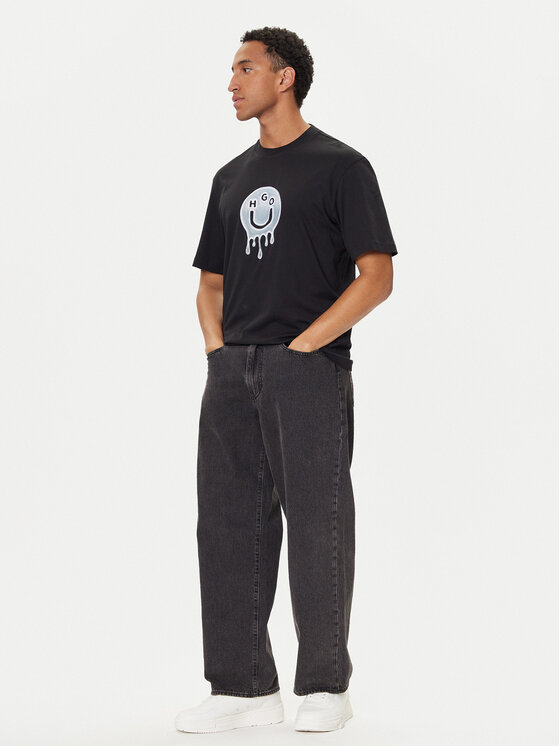 HUGO HUGO Тишърт Nedirix 50549162 Черен Regular Fit