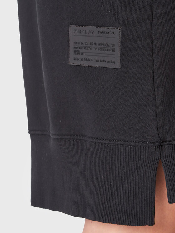 Replay Трикотажна сукня W9740B.000.23190P Чорний Regular Fit | Modivo.ua
