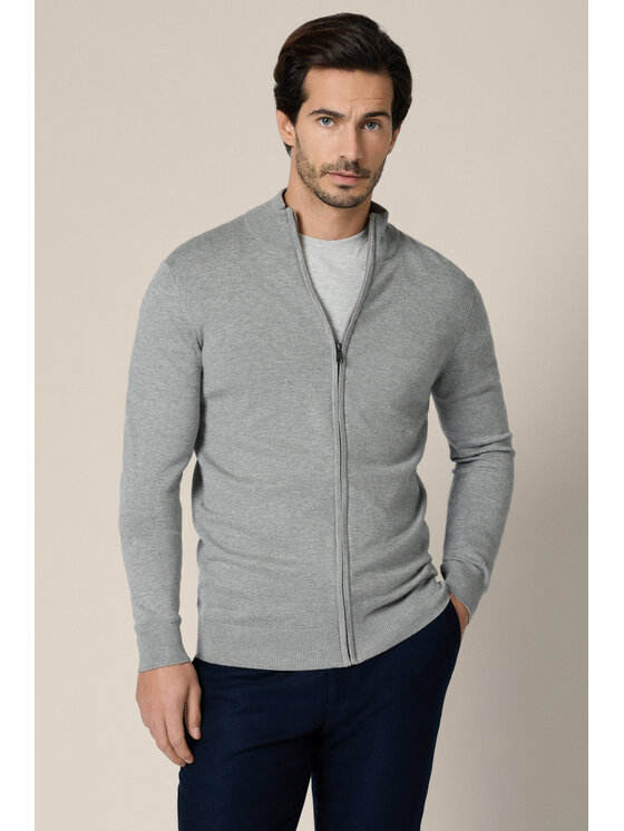 Lancerto Lancerto Sweter Riki SW073225000052 Szary Regular Fit