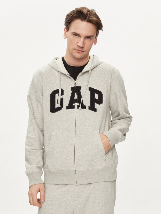 Gap Gap Majica dugih rukava 868454-02 Siva Regular Fit