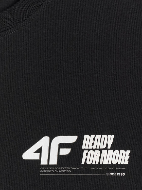 4F 4F T-shirt COMMERCIAL 12 Nero Regular Fit