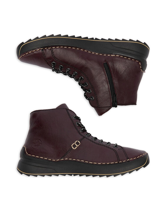 Rieker Rieker Gležnjarji CEO-71510-30 Bordo rdeča