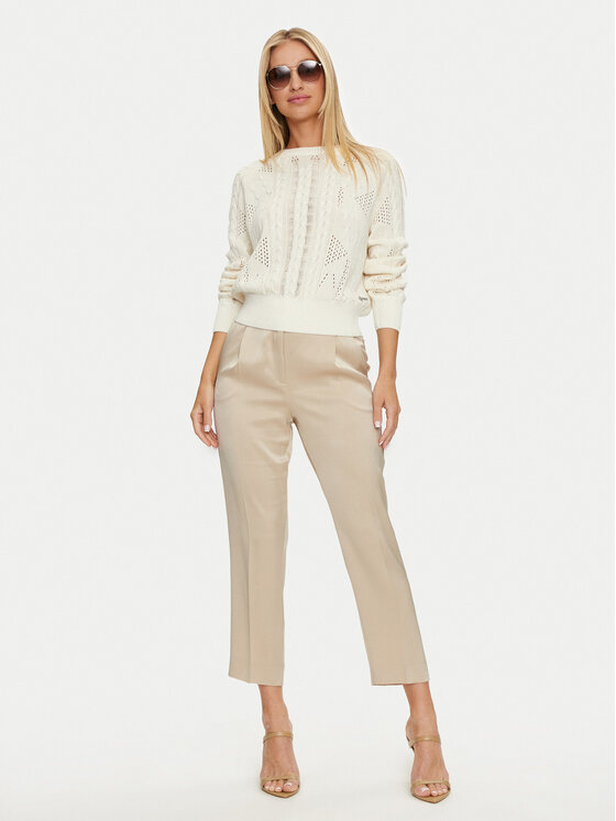 Guess Guess Пуловер W4YR11 Z2BB0 Екрю Regular Fit