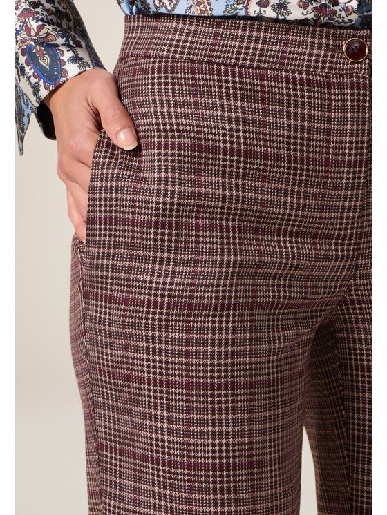 Oltre Oltre Pantaloni di tessuto P00AR009136N0Z6 Bordeaux Regular Fit