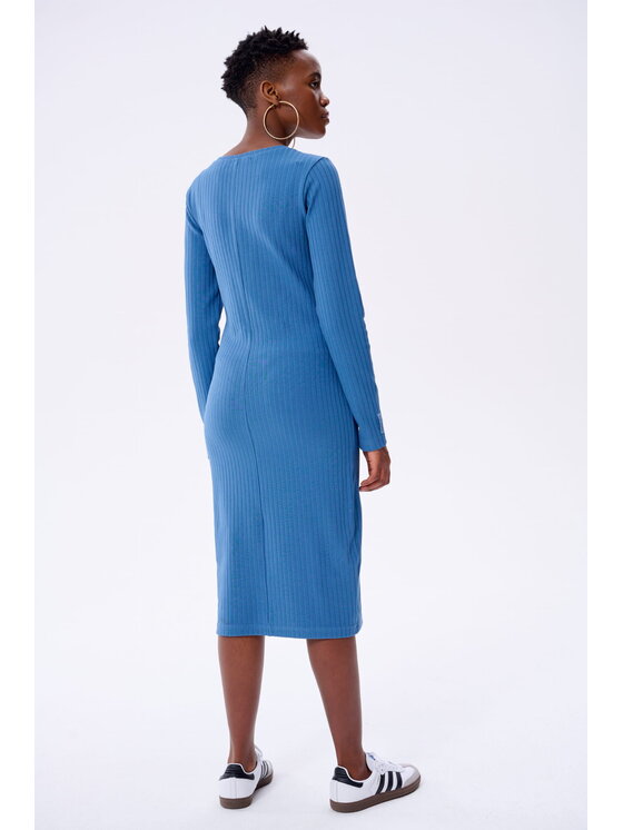 blue shadow blue shadow Sukienka Rosalinda Niebieski Regular Fit