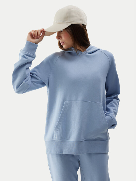 4F 4F Mikina 4FWSS24TSWSF0955 Modrá Regular Fit