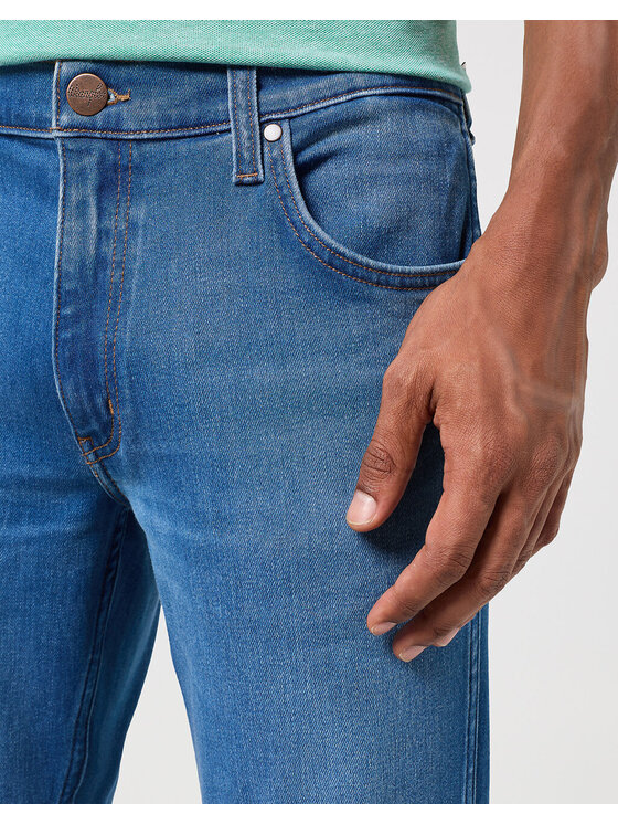 Wrangler Wrangler Jeansy GREENSBORO Niebieski Straight Fit