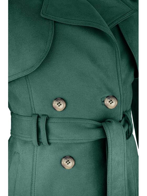 RELIS RELIS Trencz Wiki Zielony Classic Fit