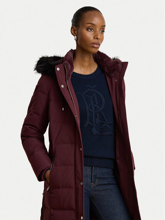 LAUREN RALPH LAUREN LAUREN RALPH LAUREN Пуховик 297957509009 Бордовий Regular Fit