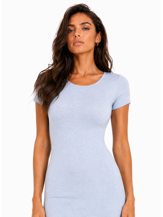 Agatha Studio Agatha Studio Sukienka dzianinowa A26LS-SU-K04 Niebieski Slim Fit