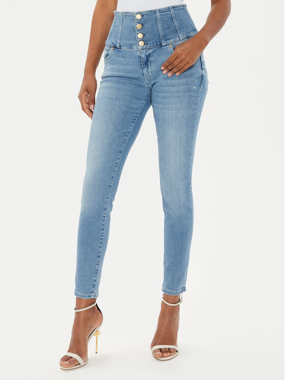 Guess Guess Дънки W4YA0M D5E42 Син Skinny Fit