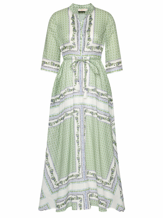 Tory Burch Tory Burch Rochie de zi Printed 83310 Verde Regular Fit
