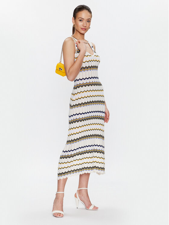 Morgan Morgan Rochie tricotată 231-RMARTI Écru Regular Fit