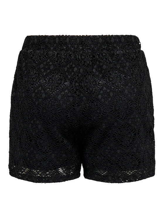 JDY JDY Šortky z materiálu Eva 15351501 Černá Loose Fit