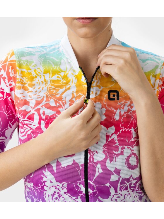 Alé Cycling Alé Cycling Koszulka rowerowa Solid Nadine Biały Fitted Fit