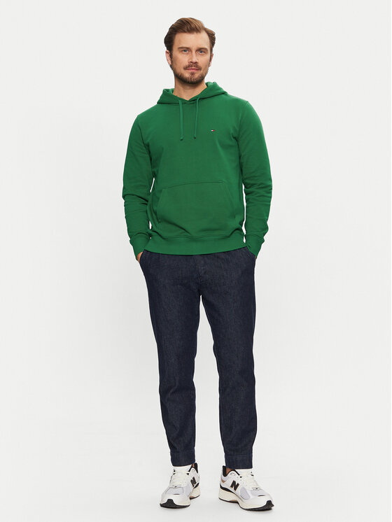 Tommy Hilfiger Tommy Hilfiger Bluză Essential MW0MW37235 Verde Regular Fit