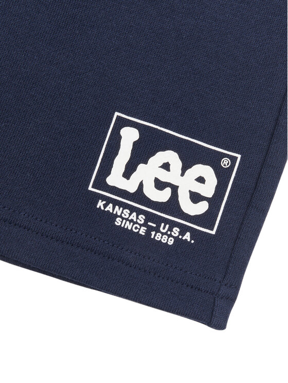 Lee Lee Szorty sportowe Supercharged LEE0131 Granatowy Regular Fit