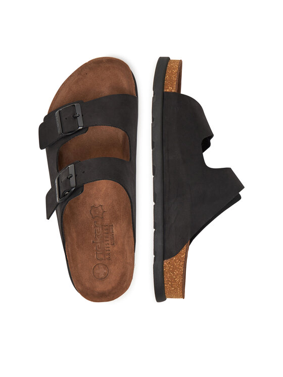 Rieker Rieker Pantoletten 21190-00 Schwarz