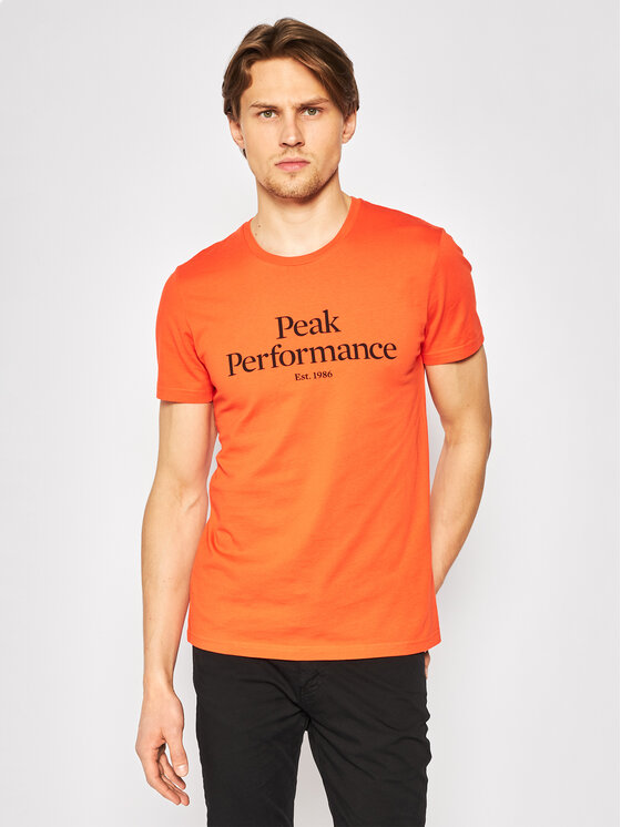 Peak Performance T-Shirt Orig G66762019 Pomarańczowy Regular Fit