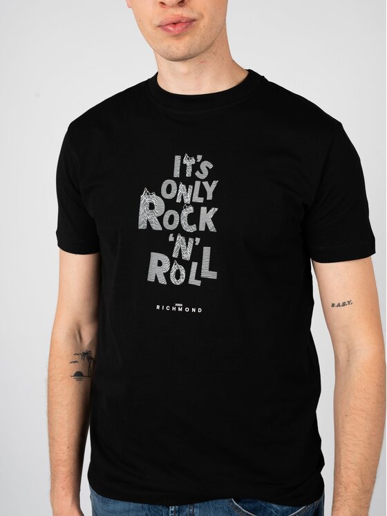 John Richmond John Richmond T-Shirt HMP25030TS Černá Regular Fit