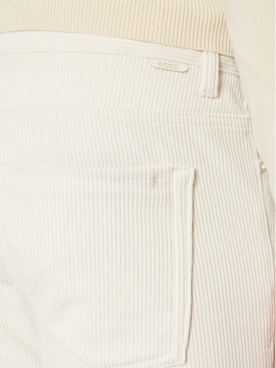 BOSS BOSS Spodnie materiałowe P-Delaware5 50527494 Écru Slim Fit